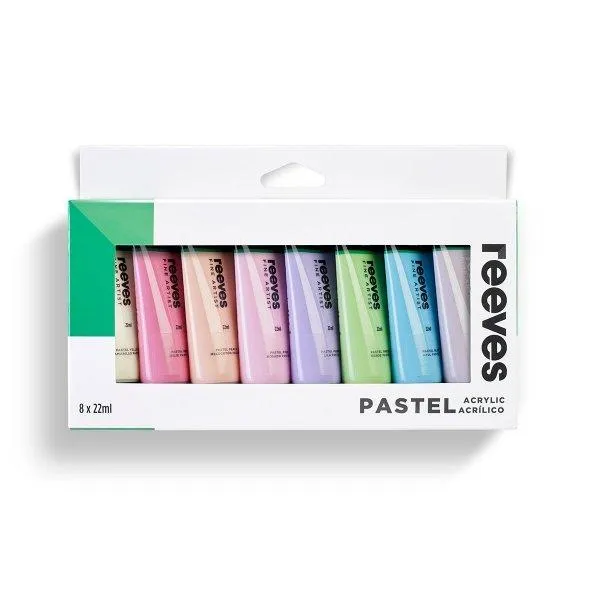 ■ Reeves Acrylic Set 8 x 22ml - Pastel Colours