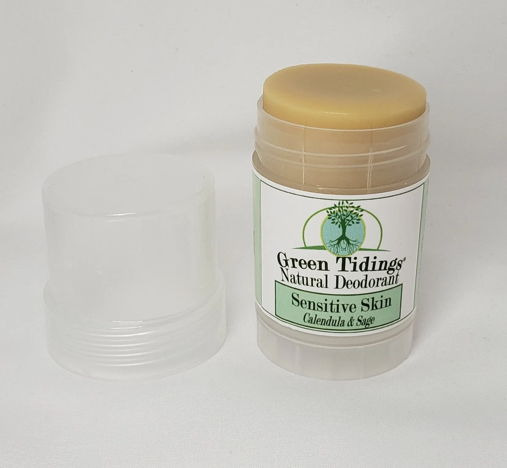 3 PACK (15% OFF) (1 Ounce) Sensitive Skin Natural Deodorant, Calendula & Sage (No Baking Soda)