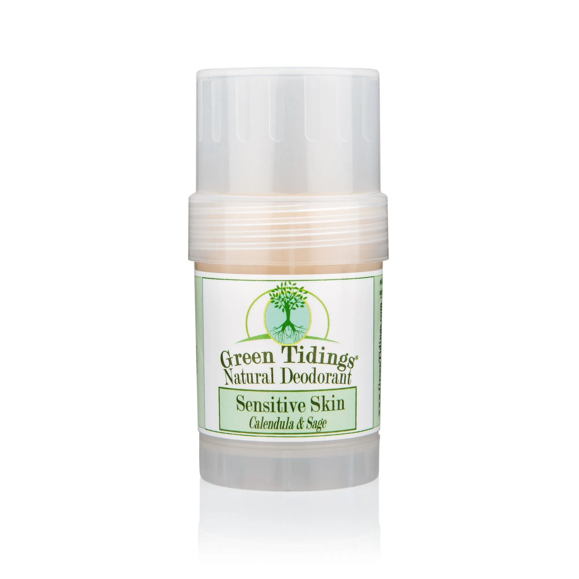 3 PACK (15% OFF) (1 Ounce) Sensitive Skin Natural Deodorant, Calendula & Sage (No Baking Soda)