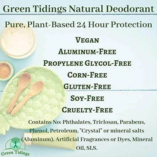 3 PACK (15% OFF) (1 Ounce) Sensitive Skin Natural Deodorant, Calendula & Sage (No Baking Soda)