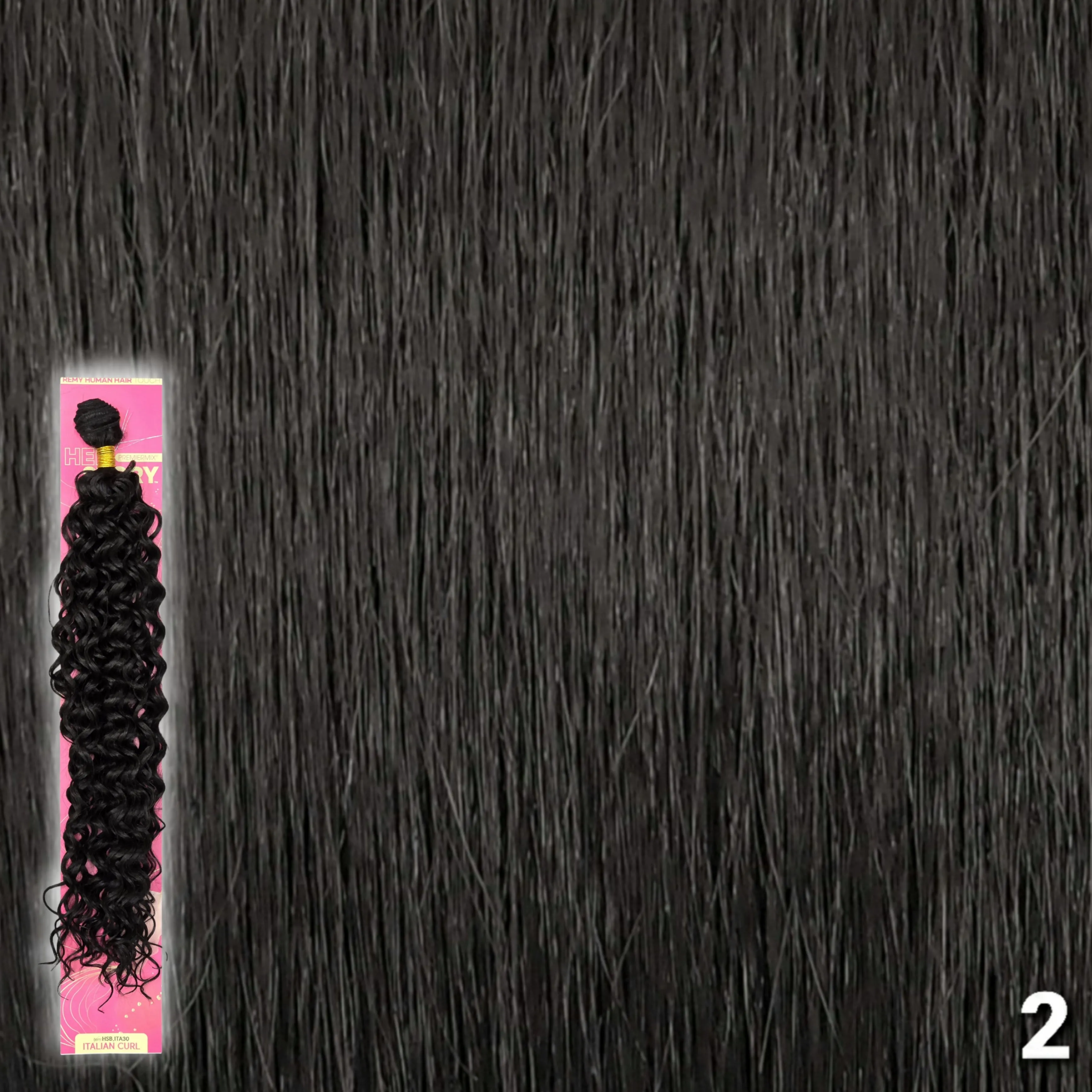 (30") Beshe HER STORY PremierMix Remy Touch Italian Curl Weaving (HSB.ITA30)