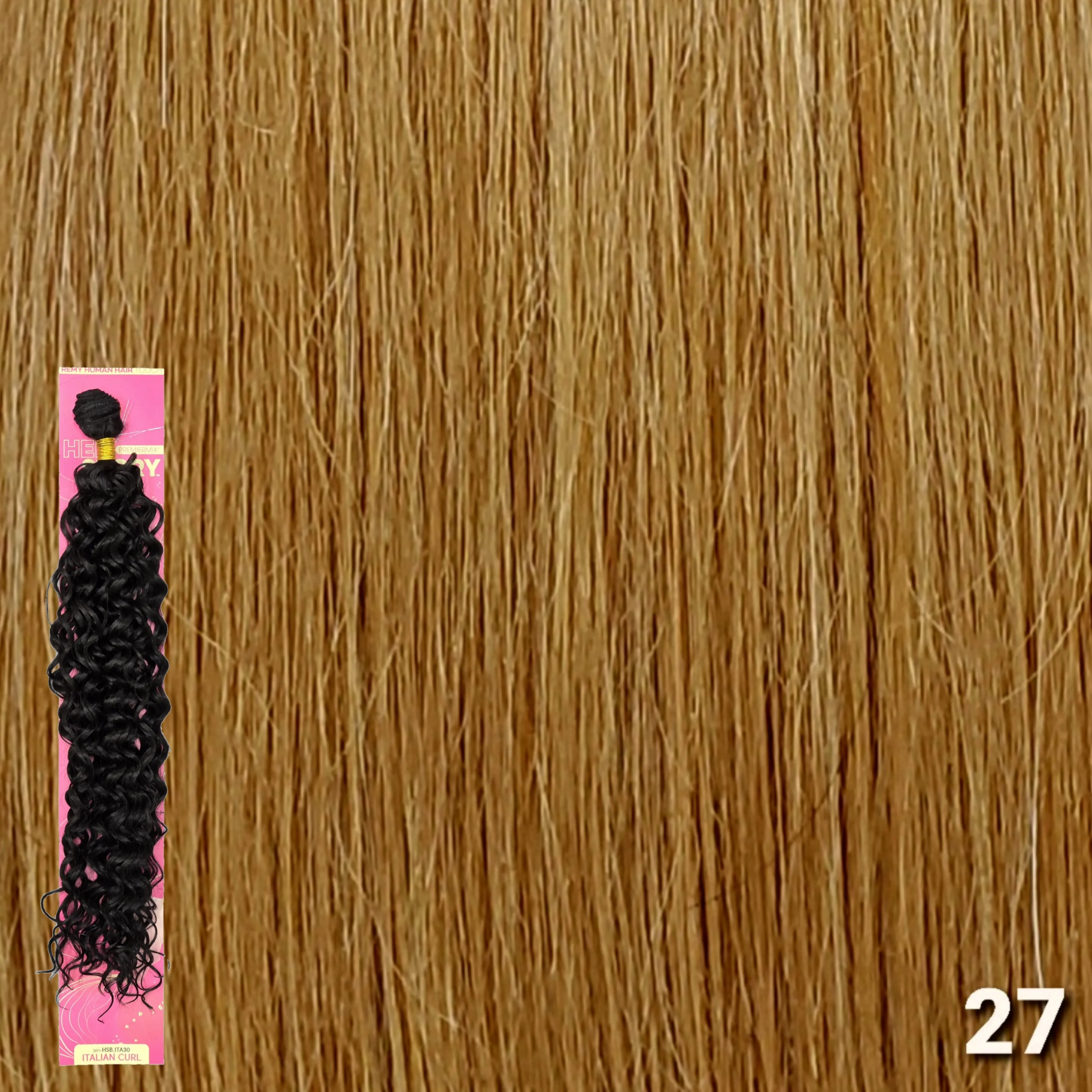 (30") Beshe HER STORY PremierMix Remy Touch Italian Curl Weaving (HSB.ITA30)