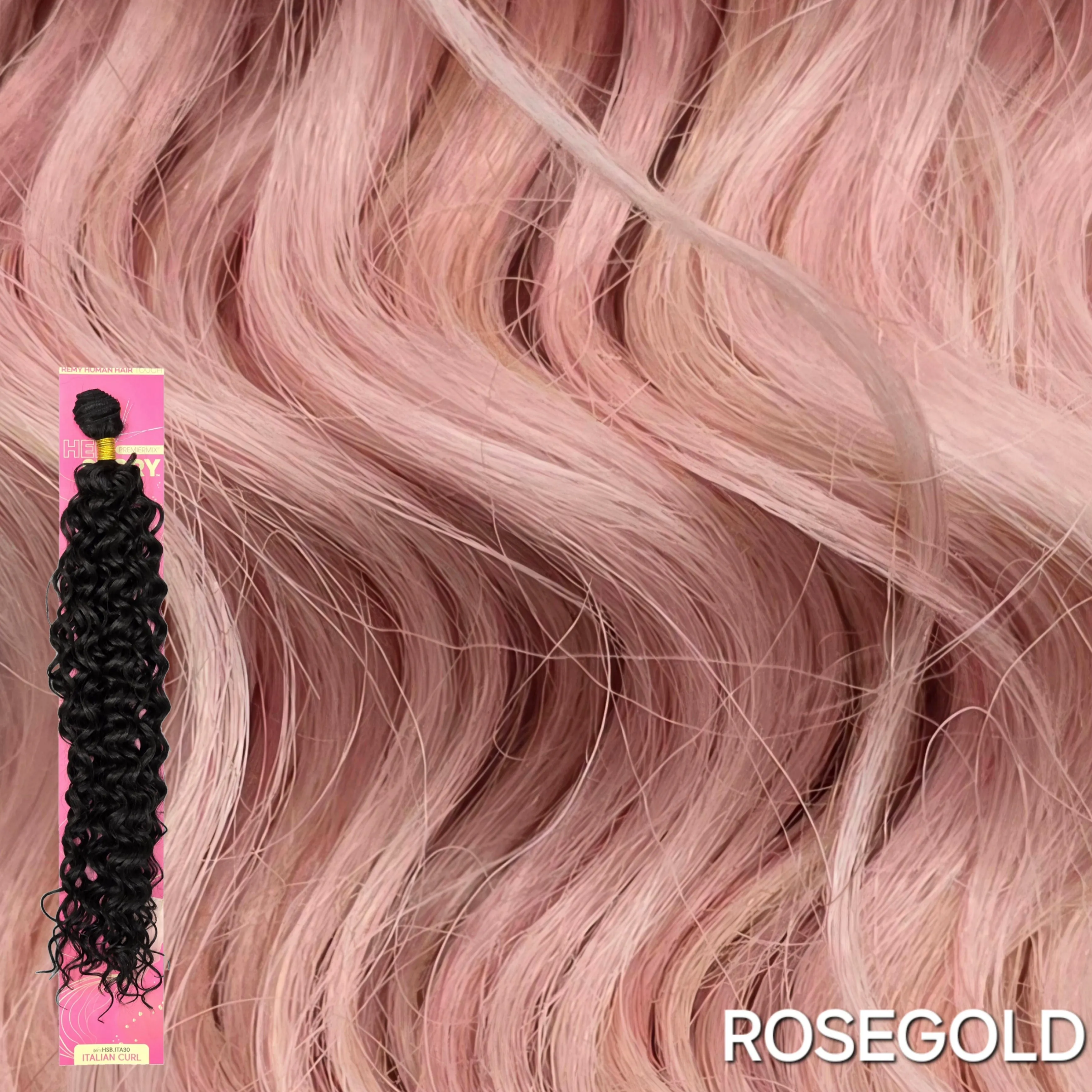 (30") Beshe HER STORY PremierMix Remy Touch Italian Curl Weaving (HSB.ITA30)