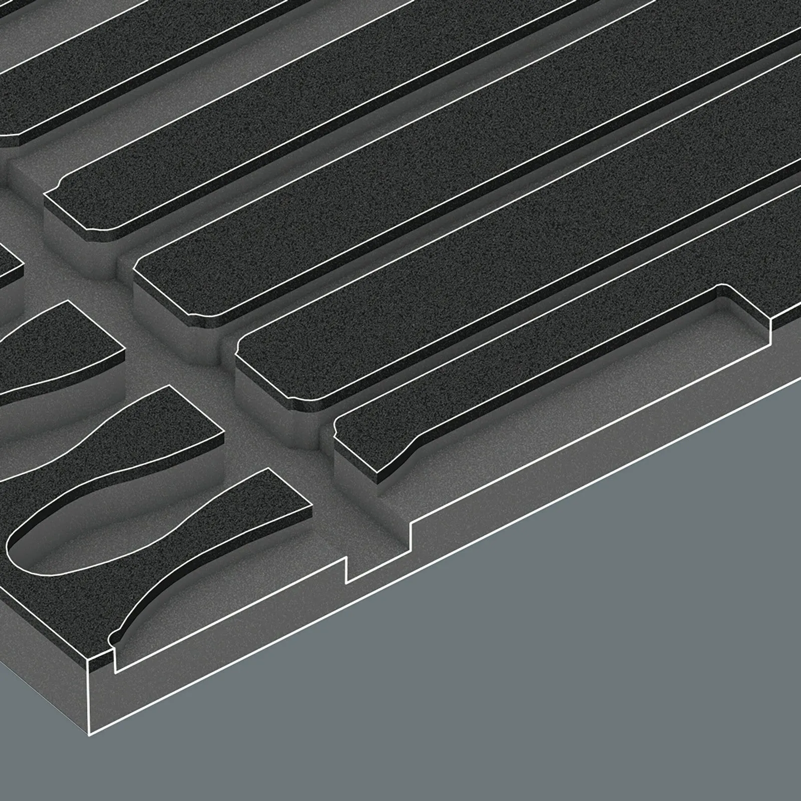 9783 Foam insert PFERD file set 1, 6 pieces - 05150183001