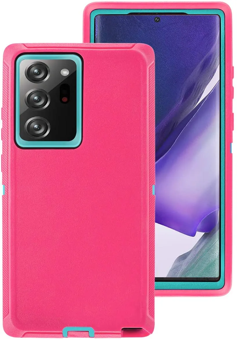 AICase Drop Protection Full Body Rugged Heavy Duty Shockproof/Drop/Dust Proof 3-Layer Protective Durable Cover for Samsung Galaxy Note20