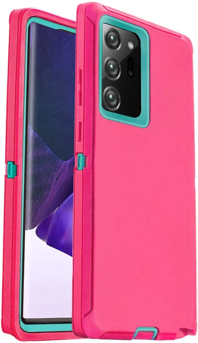 AICase Drop Protection Full Body Rugged Heavy Duty Shockproof/Drop/Dust Proof 3-Layer Protective Durable Cover for Samsung Galaxy Note20