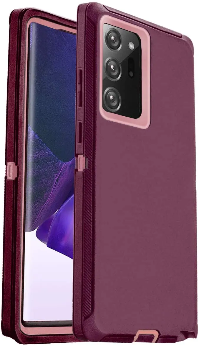 AICase Drop Protection Full Body Rugged Heavy Duty Shockproof/Drop/Dust Proof 3-Layer Protective Durable Cover for Samsung Galaxy Note20