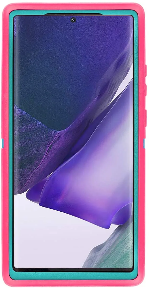 AICase Drop Protection Full Body Rugged Heavy Duty Shockproof/Drop/Dust Proof 3-Layer Protective Durable Cover for Samsung Galaxy Note20