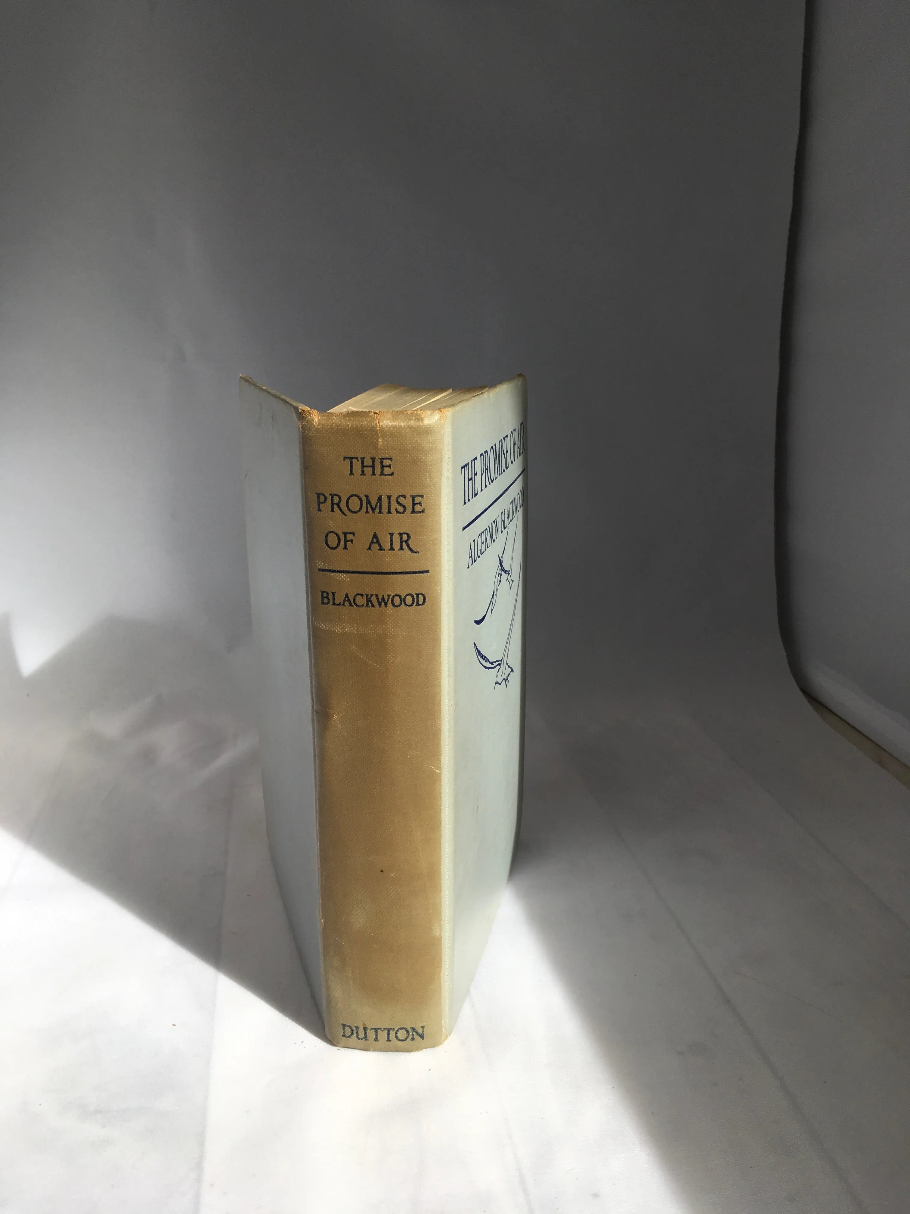 Algernon Blackwood - The Promise of Air, E. P. Dutton & Co, January 1938, intro by Zona Gale, Signed by Author and with Letters