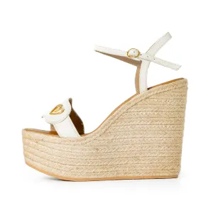 Amy Espadrilles - White [ No Return - No Exchange ]