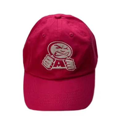 ANGER MANAGEMENT LifeStyle Iconic Cap | Big Face Logo | Essential Cap | Neon Pink | Unisex