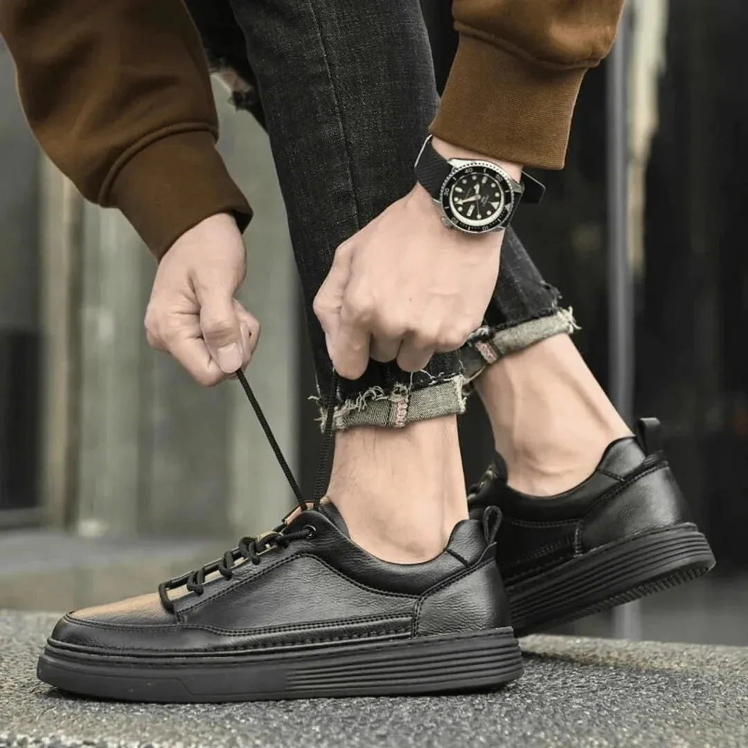 Anthony Jason Genuine Leather Sneakers