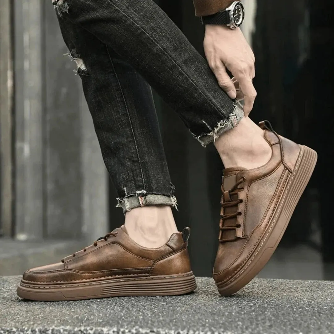 Anthony Jason Genuine Leather Sneakers