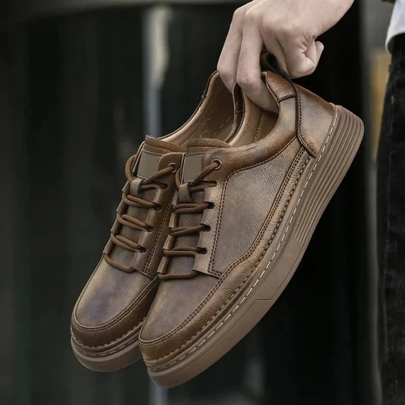 Anthony Jason Genuine Leather Sneakers