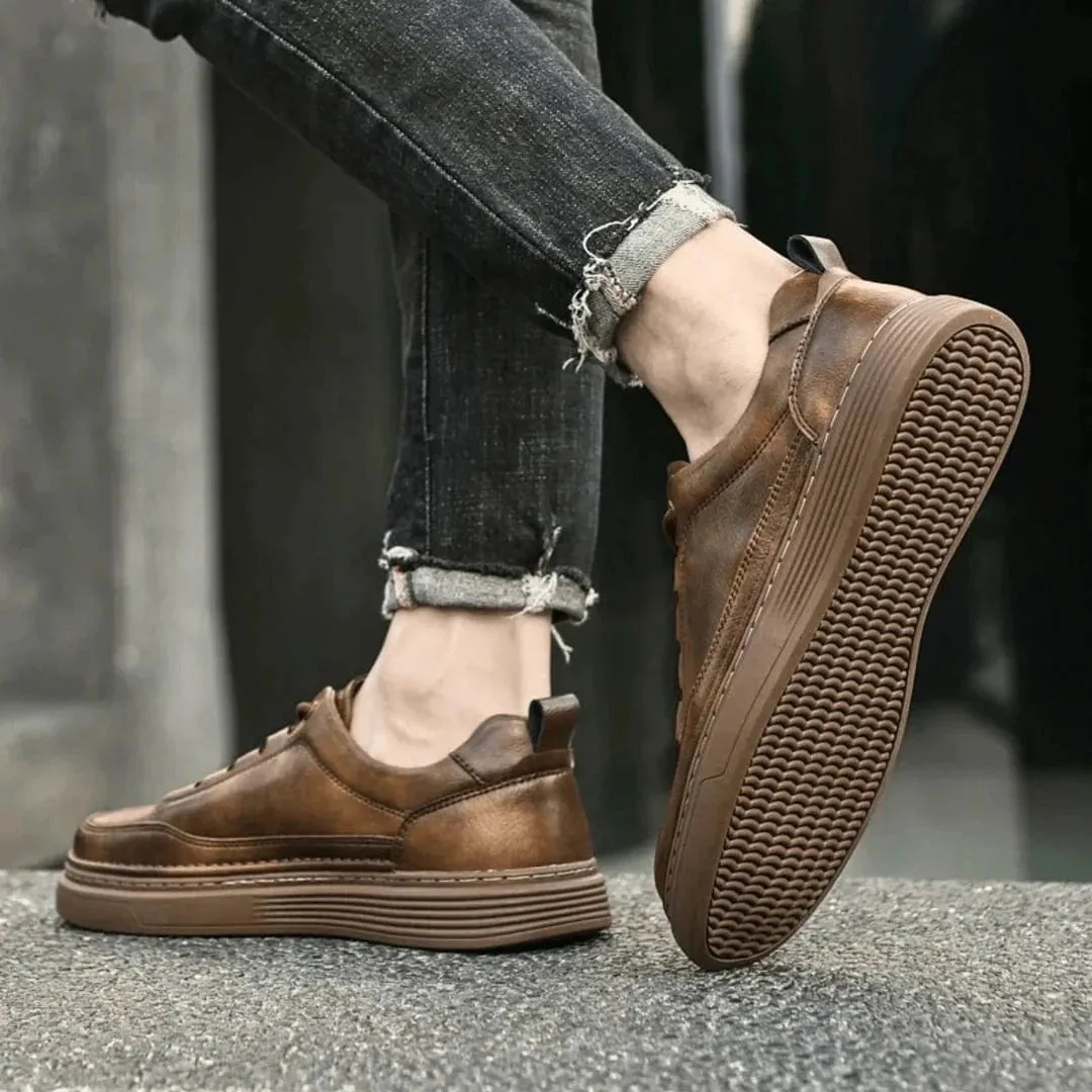 Anthony Jason Genuine Leather Sneakers