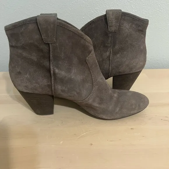 ASH Jalouse Brown Suede Western Ankle Boots Size 39