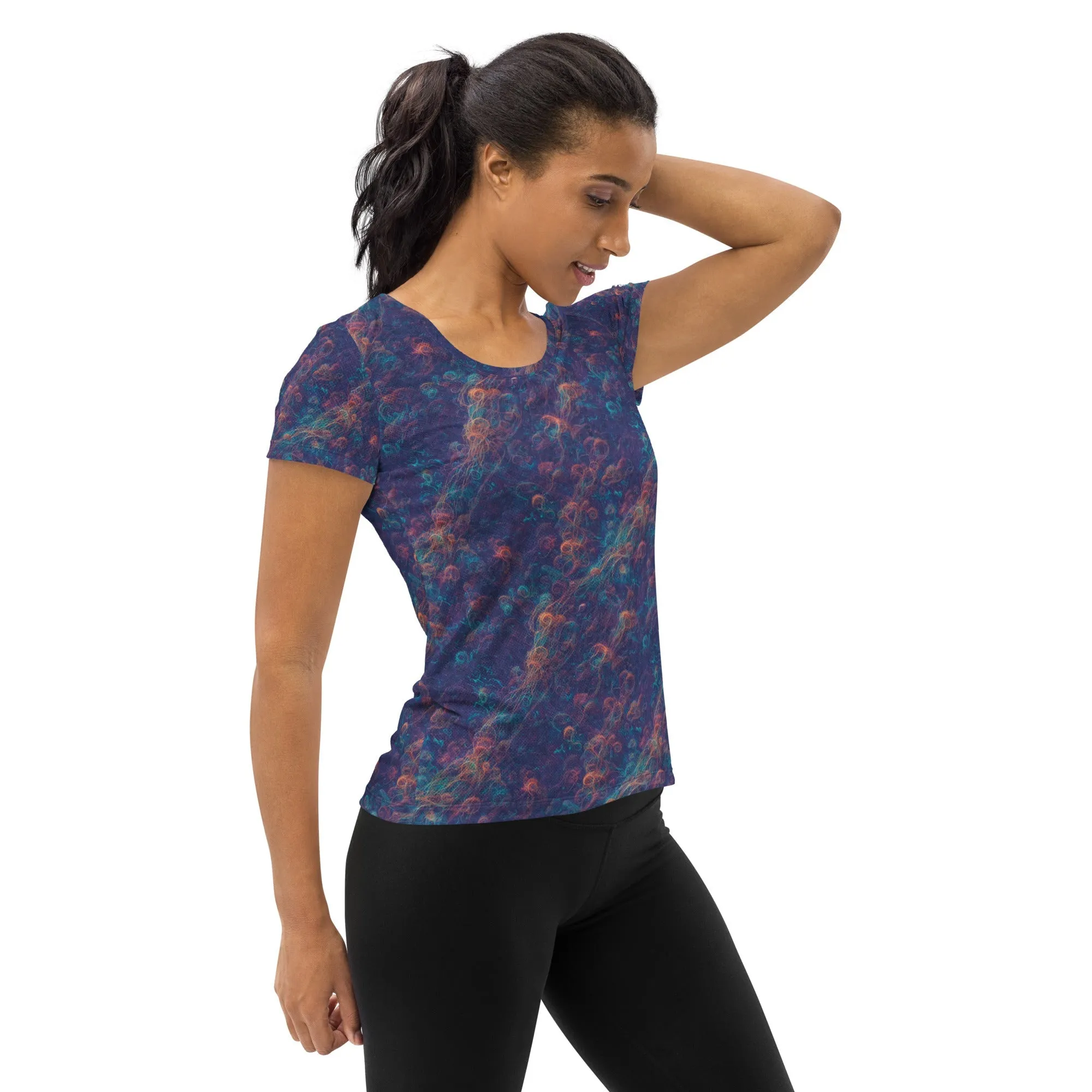 Athletic T-shirt - Galactic Tangle