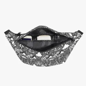 B & W Candy land  - Large Fanny Bag
