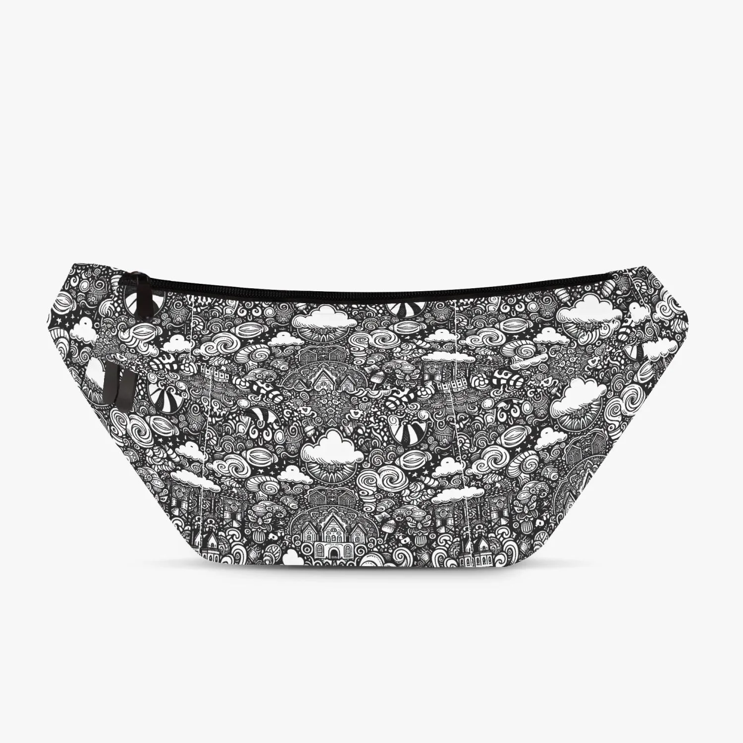 B & W Candy land  - Large Fanny Bag