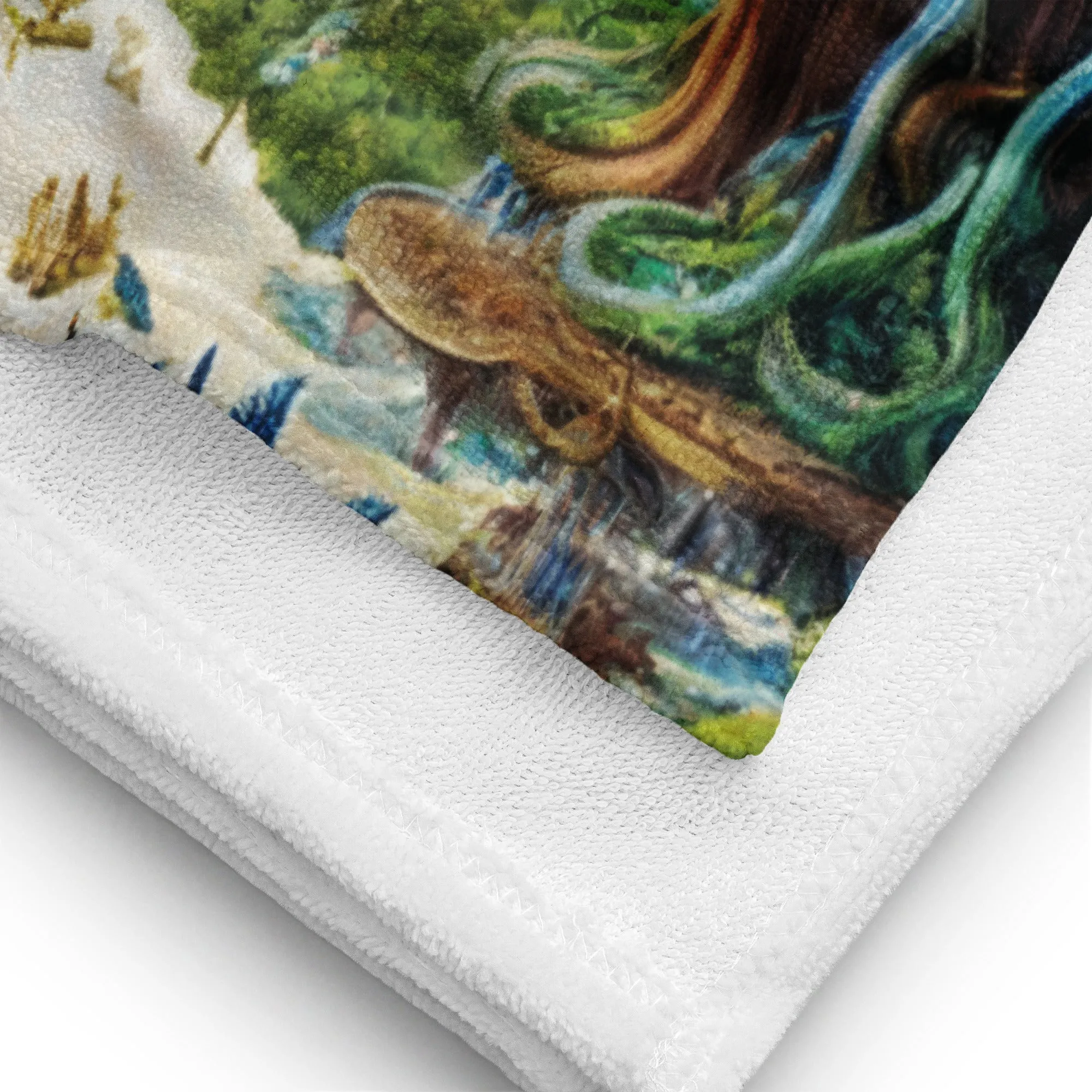Beach Towel - Cosmic Tree Isle
