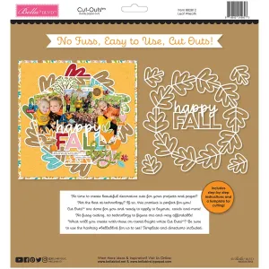 Bella Blvd - One Fall Day Collection - Cut Outs - Leaf Wreath / BB2812