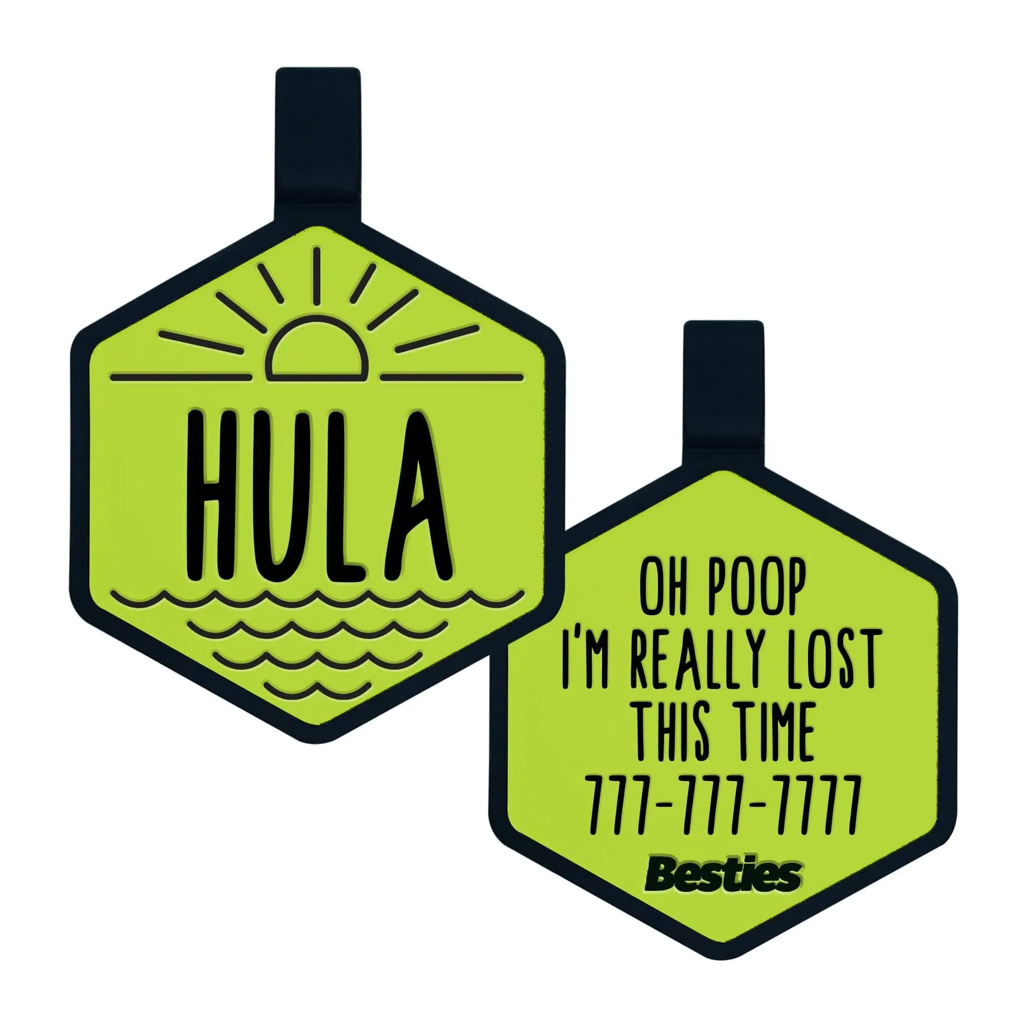 Besties Pets - Salt and Sun Silicone Dog ID Tag