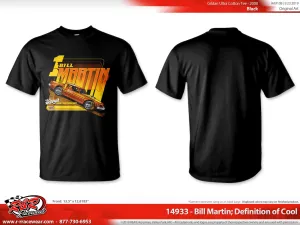Bill Martin Retro 1977 “Definition of Cool” Black  T- shirt