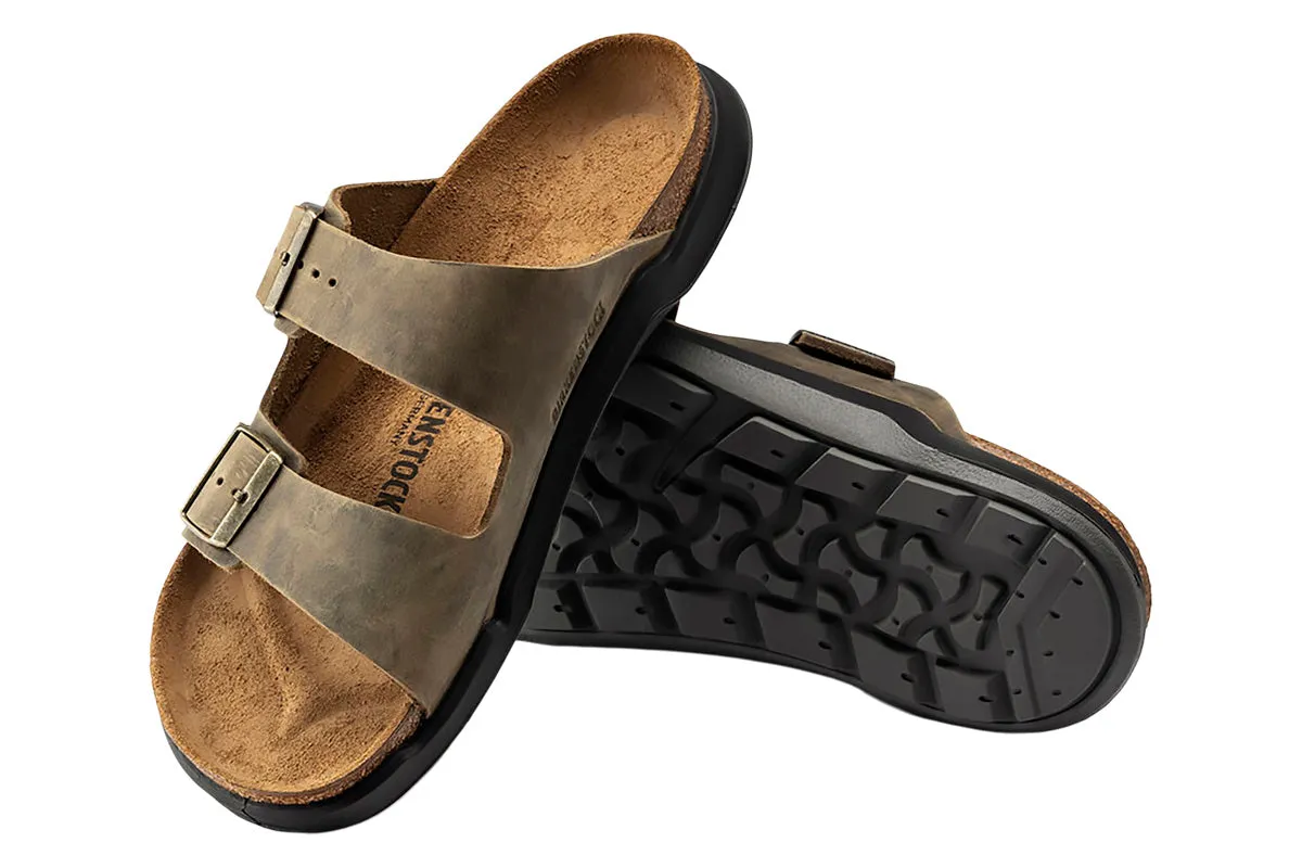Birkenstock Arizona Cross Town R Faded Khaki Waxy/Oiled Leather Mens