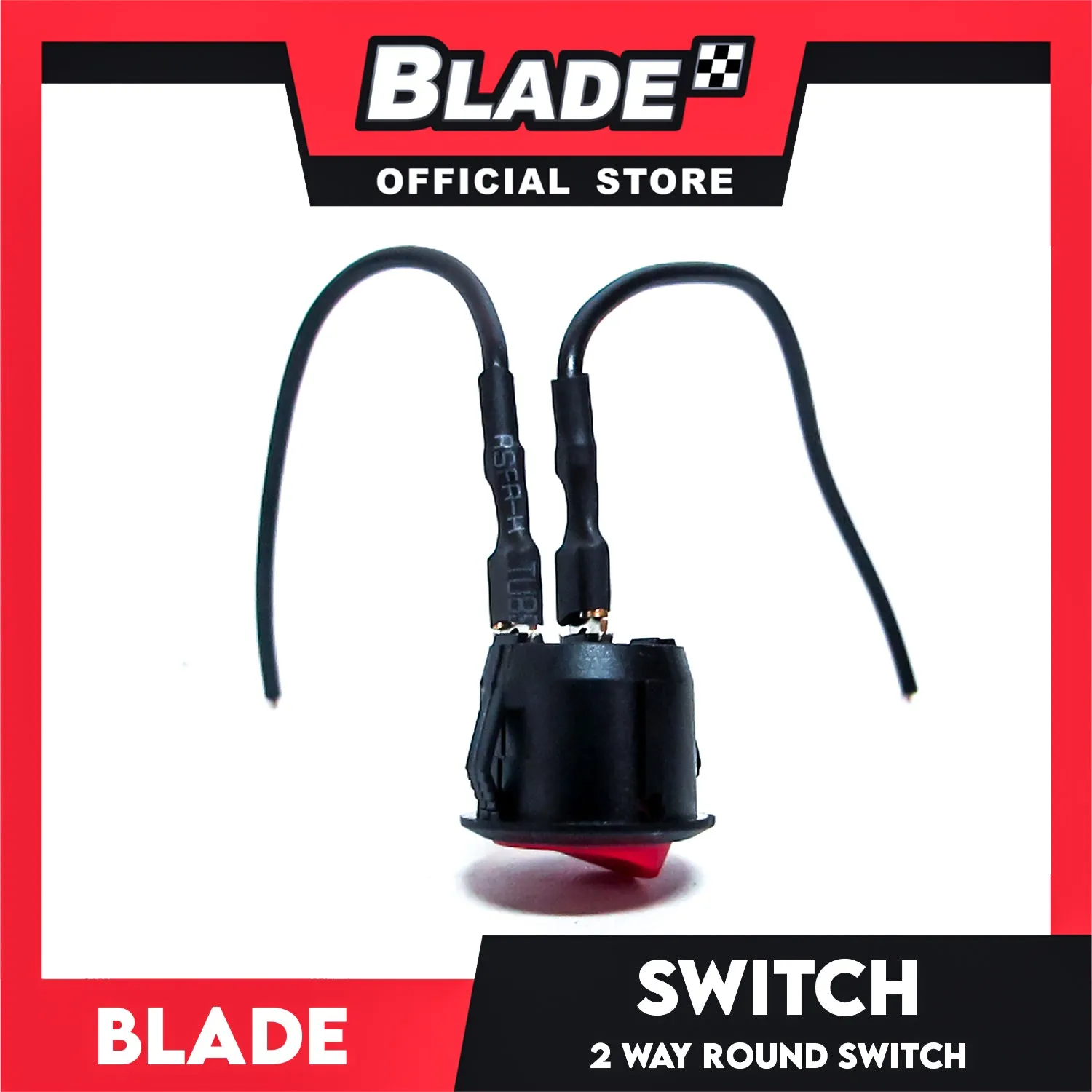 Blade 2-Way Round Switch (Red/Black)