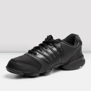 BLOCH WOMAN'S TRINITY BLACK LEATHER SPLIT SOLE DANCE SNEAKER NWOB🎶LETS DANCE🎶