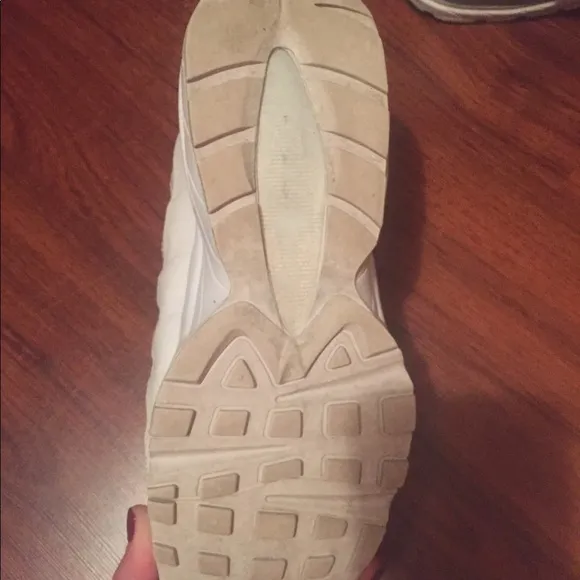 Boys 7Y White/Off White Nike Air Max Sneakers