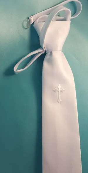 Boy's White Tie