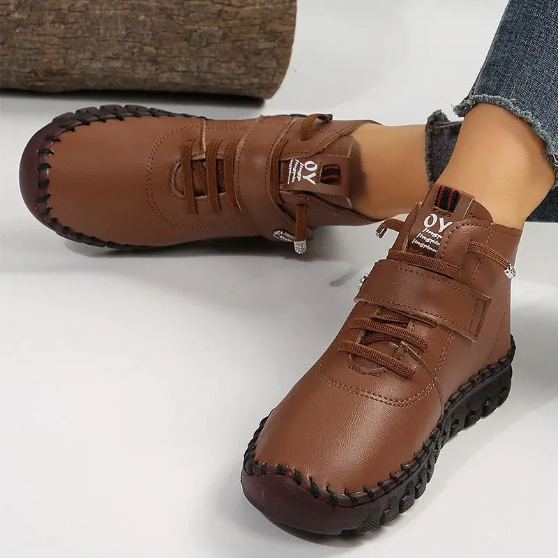 Brown ankle boots