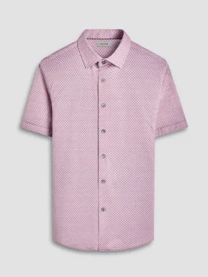Bugatchi Miles OoohCotton Short-Sleeve Shirt - Jaffa