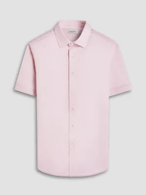 Bugatchi Miles OoohCotton Short-Sleeve Shirt - Papaya