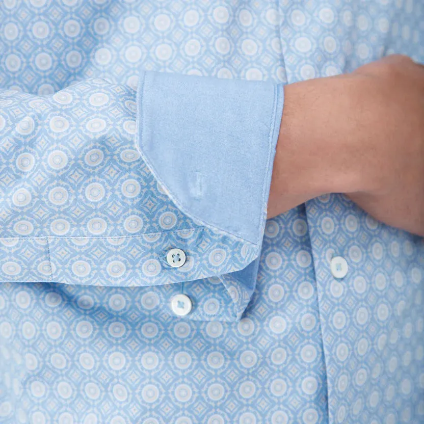 Bugatchi Ooohcotton Jimmy Long Sleeve Shirt - Air Blue