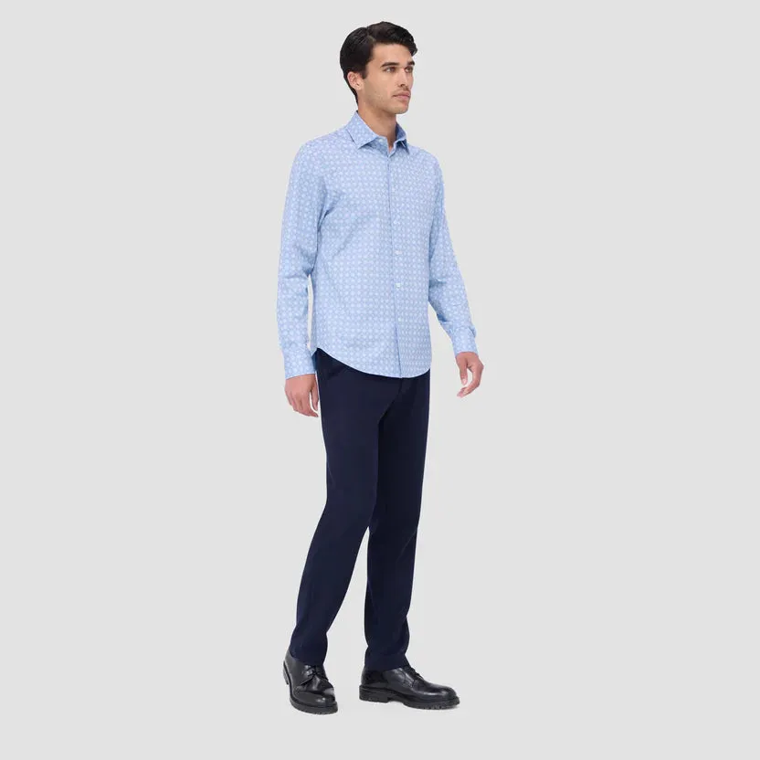 Bugatchi Ooohcotton Jimmy Long Sleeve Shirt - Air Blue