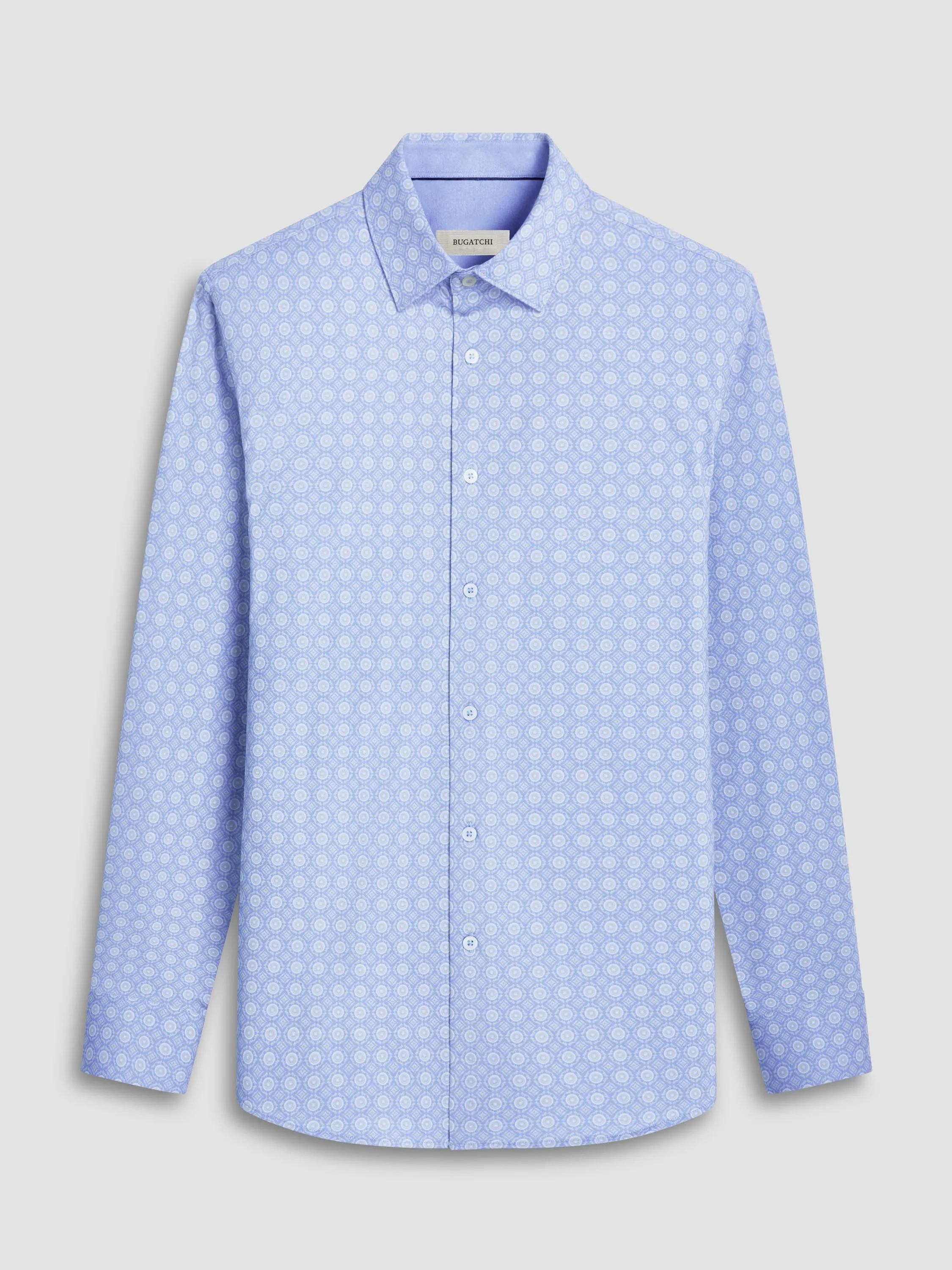 Bugatchi Ooohcotton Jimmy Long Sleeve Shirt - Air Blue