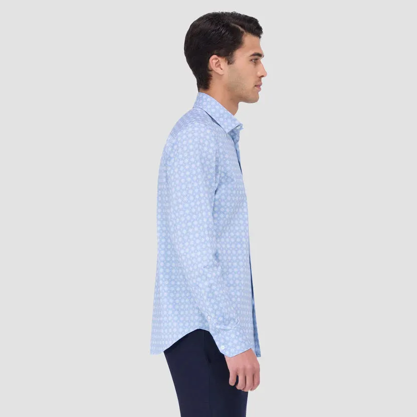 Bugatchi Ooohcotton Jimmy Long Sleeve Shirt - Air Blue