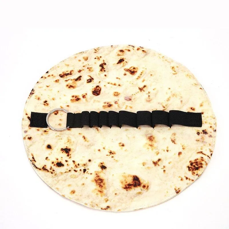 Burrito Pancake Durable Fabric Pencil Case