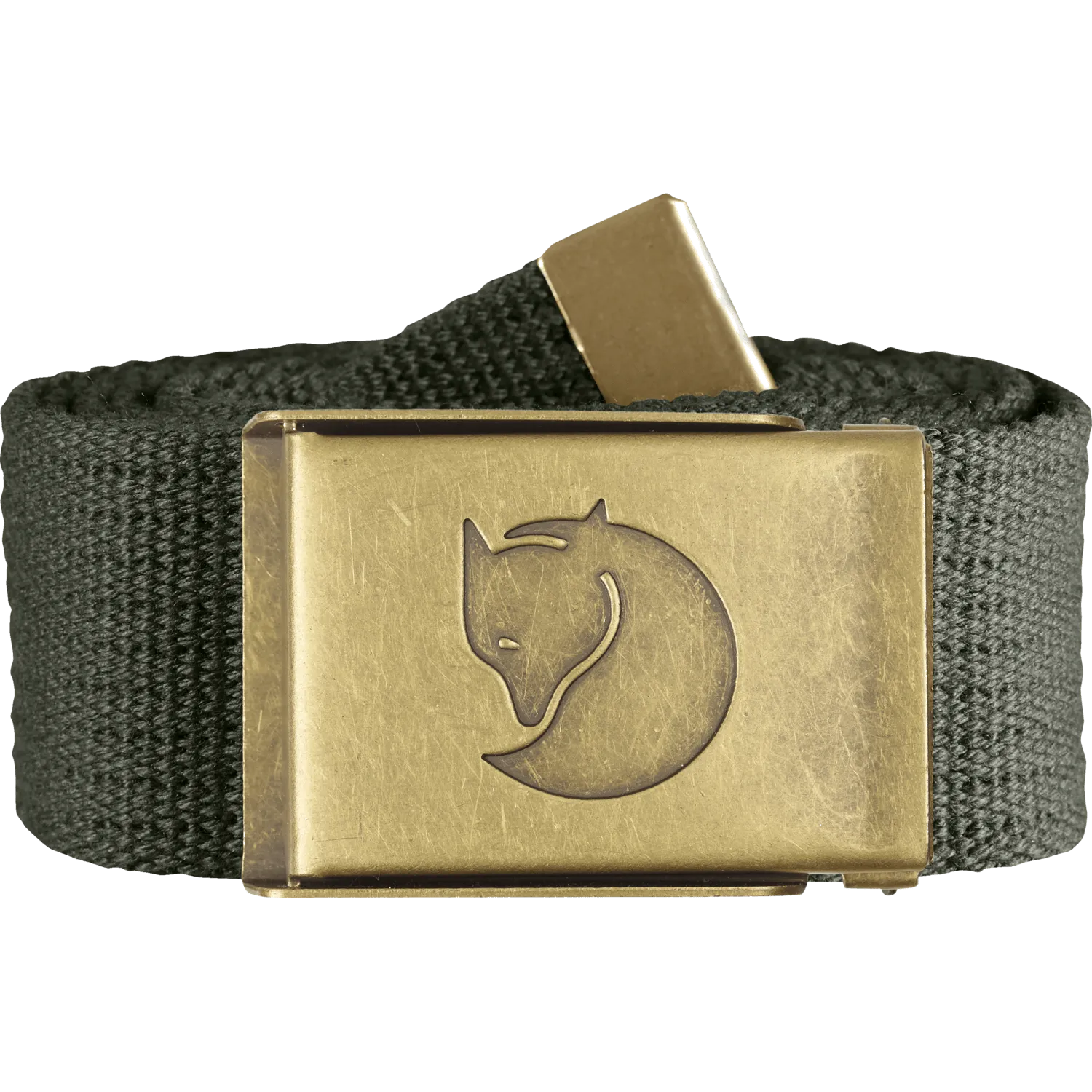 Canvas Brass Belt 4cm