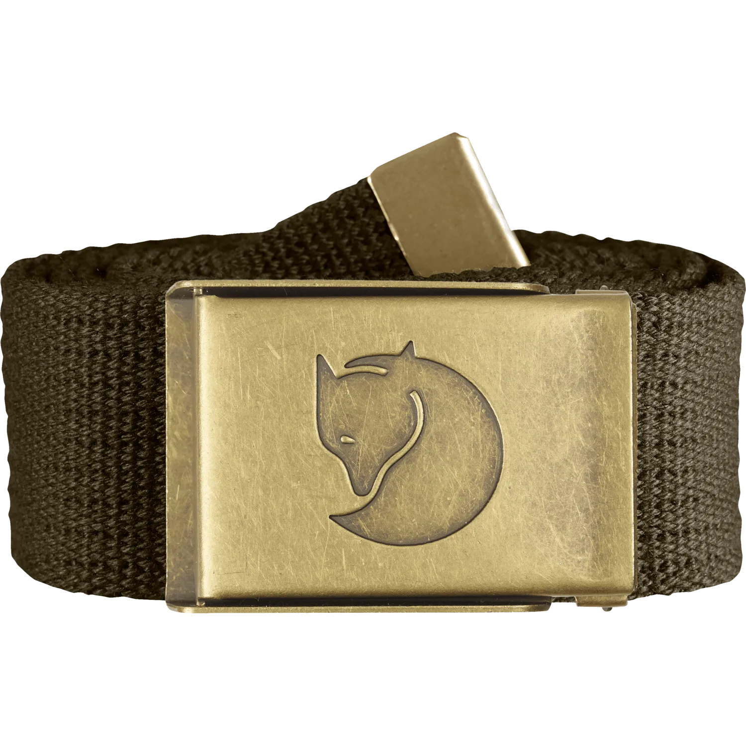 Canvas Brass Belt 4cm