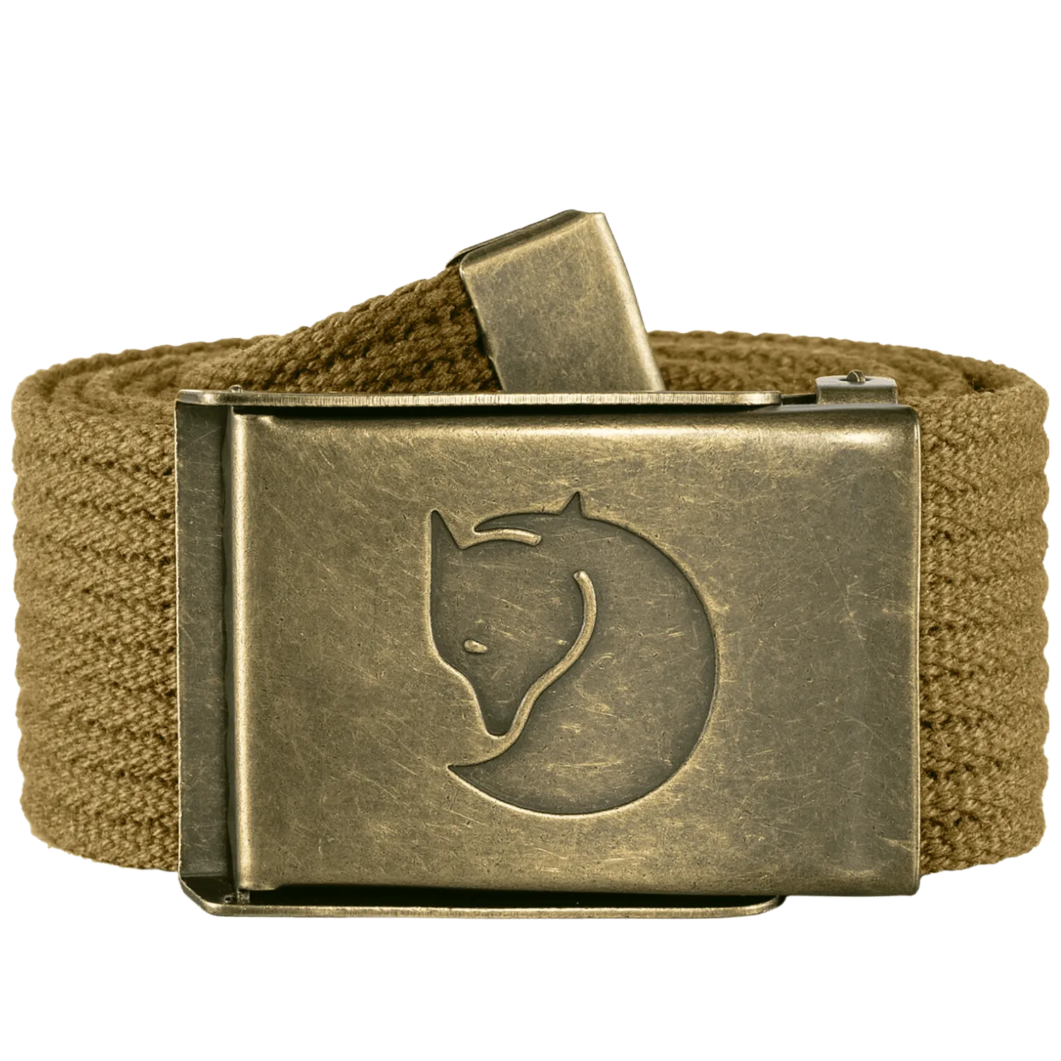 Canvas Brass Belt 4cm