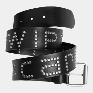Carhartt WIP - Script Studs Belt - Black / Silver