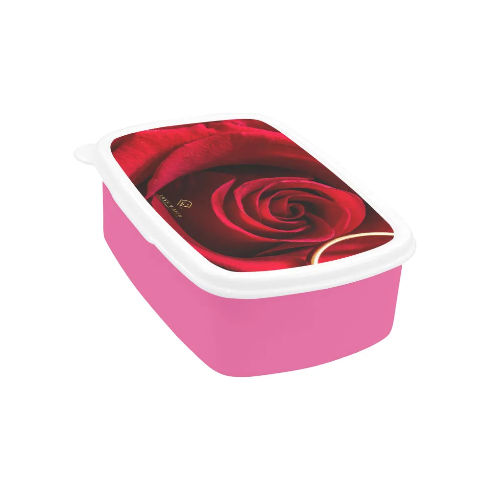 Cash Vision Red Rose Lunch Box - Pink
