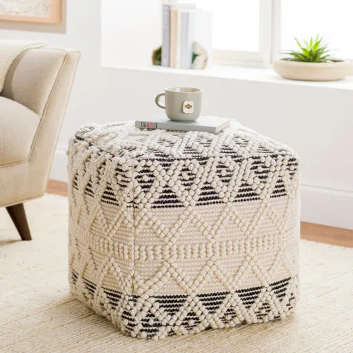 Charming Comfort 18-inch Cottage Pouf