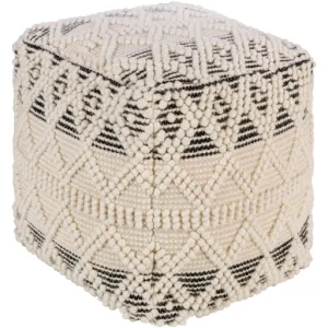 Charming Comfort 18-inch Cottage Pouf