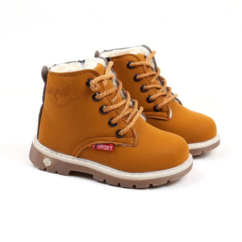 Children's Plush Short Martin Boots