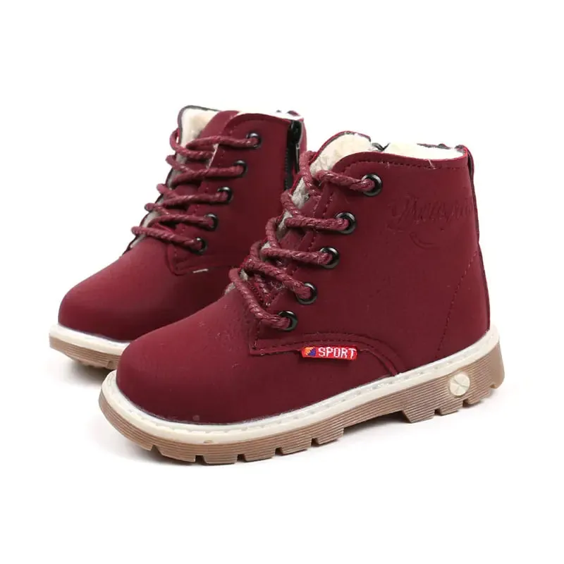 Children's Plush Short Martin Boots