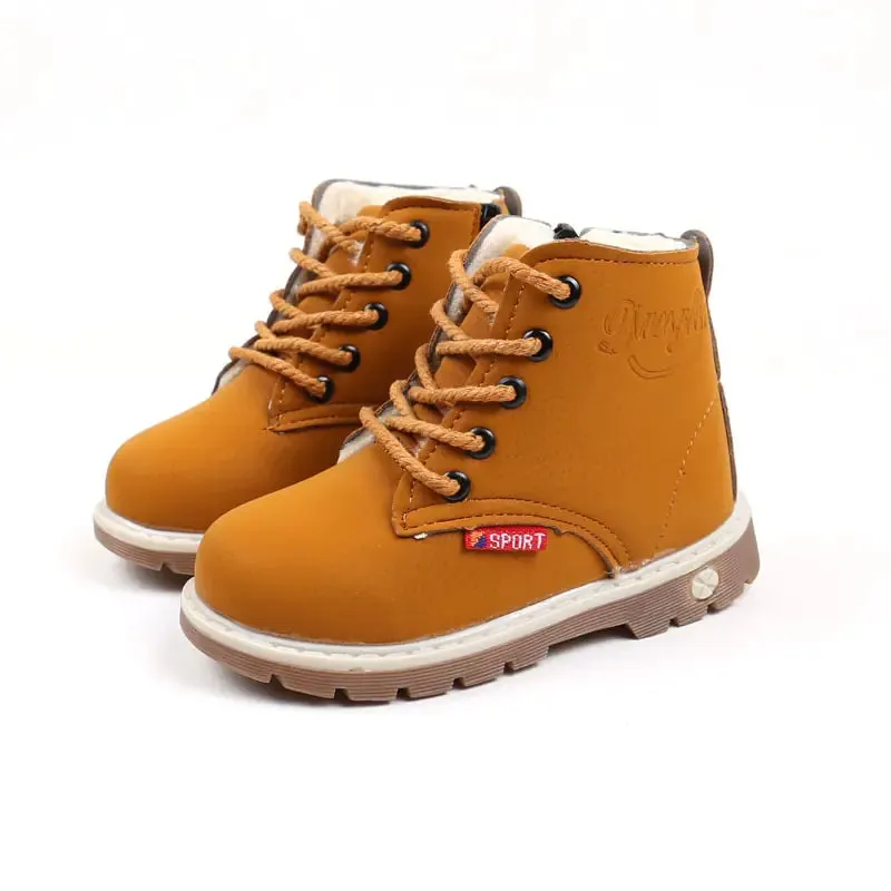 Children's Plush Short Martin Boots
